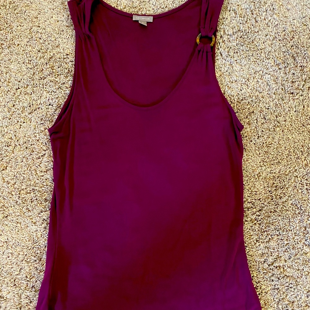 Ann Taylor purple blouse